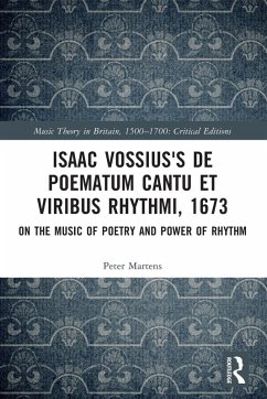 Isaac Vossius's De poematum cantu et viribus rhythmi, 1673 - Martens, Peter