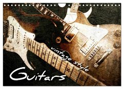 GUITARS Vintage Style (Wall Calendar 2025 DIN A4 landscape), CALVENDO 12 Month Wall Calendar