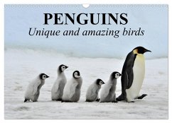 Penguins Unique and amazing birds (Wall Calendar 2025 DIN A3 landscape), CALVENDO 12 Month Wall Calendar - Stanzer, Elisabeth