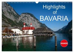 Highlights of Bavaria (Wall Calendar 2025 DIN A3 landscape), CALVENDO 12 Month Wall Calendar - Kruse, Gisela