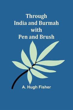 Cover Through India and Burmah with pen and brush