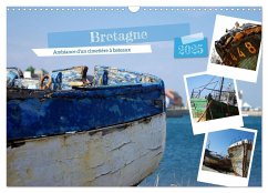 Bretagne Ambiance d'un cimetière à bateaux (Calendrier mural 2025 DIN A3 vertical), CALVENDO calendrier mensuel