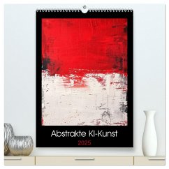 Abstrakte KI-Kunst (hochwertiger Premium Wandkalender 2025 DIN A2 hoch), Kunstdruck in Hochglanz