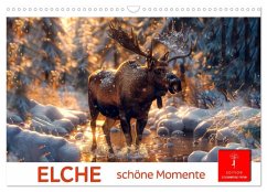 Elche - schöne Momente (Wandkalender 2025 DIN A3 quer), CALVENDO Monatskalender - Calvendo;Roder, Peter