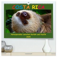 Costa Rica - Naturparadies zwischen Karibik und Pazifik (hochwertiger Premium Wandkalender 2025 DIN A2 quer), Kunstdruck in Hochglanz