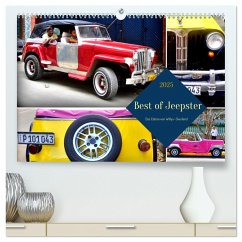 Best of Jeepster - Das Cabrio von Willys-Overland (hochwertiger Premium Wandkalender 2025 DIN A2 quer), Kunstdruck in Hochglanz