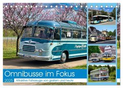 Omnibusse im Fokus (Tischkalender 2025 DIN A5 quer), CALVENDO Monatskalender