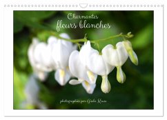 Charmantes fleurs blanches (Calendrier mural 2025 DIN A3 vertical), CALVENDO calendrier mensuel