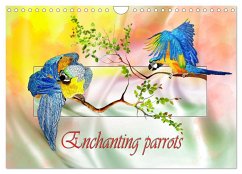 Enchanting parrots (Wall Calendar 2025 DIN A4 landscape), CALVENDO 12 Month Wall Calendar