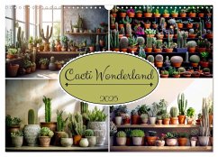 Cacti Wonderland (Wall Calendar 2025 DIN A3 landscape), CALVENDO 12 Month Wall Calendar