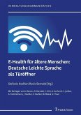 E-Health für ältere Menschen: Deutsche Leichte Sprache als Türöffner (eBook, PDF)