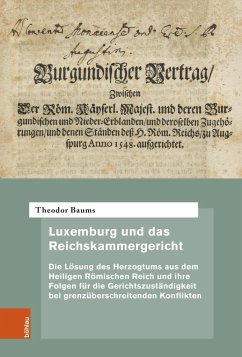 Luxemburg und das Reichskammergericht - Baums, Theodor