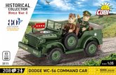 COBI Historical Collection 3111 - Dodge WC-56 Command Car, Bausatz 1:35, 208 Teile und 2 Spielfiguren