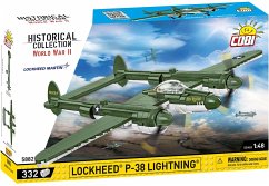Cover COBI Historical Collection 5882 - Lockheed P-38 Lightning, WWII, Langstrecken-Kampfflugzeug, WWII, Bausatz 1:48, 332 Klemmbausteine