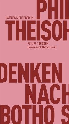 Denken nach Botho Strauß - Theisohn, Philipp