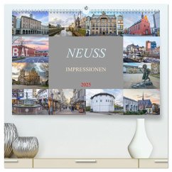 Neuss Impressionen (hochwertiger Premium Wandkalender 2025 DIN A2 quer), Kunstdruck in Hochglanz