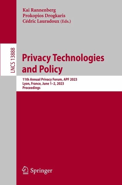 Privacy Technologies and Policy Privacy Technologies and Policy