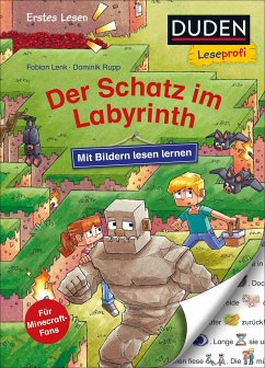 Duden Leseprofi - Mit Bildern lesen lernen: Der Schatz im Labyrinth - Lenk, Fabian