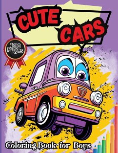 Cute Cars Coloring Book for Boys - Tobba