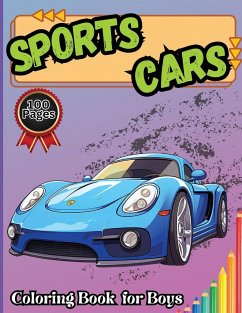 Sports Cars Coloring Book for Boys - Tobba