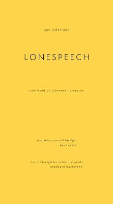 Cover Lonespeech (eBook, ePUB)