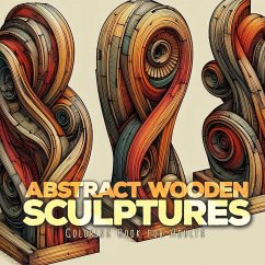 Abstract Wooden Sculptures Coloring Book for Adults - Publishing, Monsoon;Grafik, Musterstück