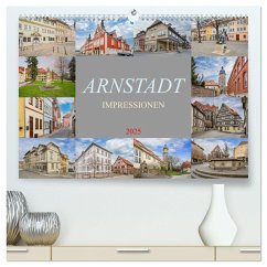 Arnstadt Impressionen (hochwertiger Premium Wandkalender 2025 DIN A2 quer), Kunstdruck in Hochglanz