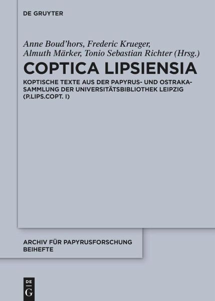 Coptica Lipsiensia (eBook, PDF)