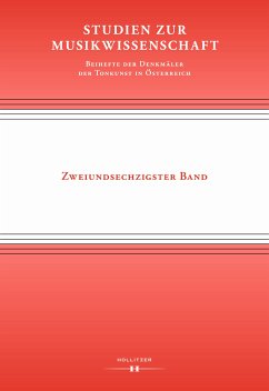 Studien zur Musikwissenschaft - Beihefte der Denkmäler der Tonkunst in Österreich. Band 62 (eBook, PDF)