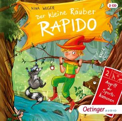 Angriff der Sportskanonen / Der kleine Räuber Rapido Bd.2 (2 Audio-CDs) (Restauflage) - Weger, Nina Rosa