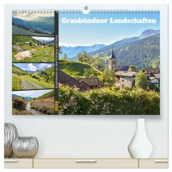 Graubündner Landschaften (hochwertiger Premium Wandkalender 2025 DIN A2 quer), Kunstdruck in Hochglanz - Calvendo;SusaZoom