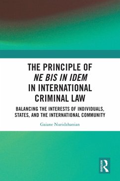 Cover The Principle of ne bis in idem in International Criminal Law (eBook, PDF)