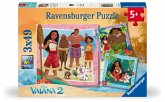 Ravensburger 12004102 - Disney Vaiana 2, Auf zu neuen Abenteuern, Kinder-Puzzle, 3x49 Teile Ravensburger 12004102 - Disney Vaiana 2, Auf zu neuen Abenteuern, Kinder-Puzzle, 3x49 Teile
