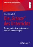 Die ¿Gränze¿ des Unterrichts