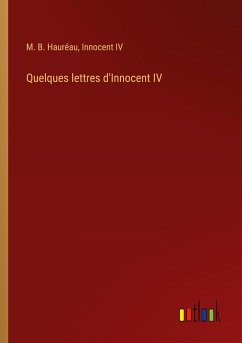 Quelques lettres d'Innocent IV