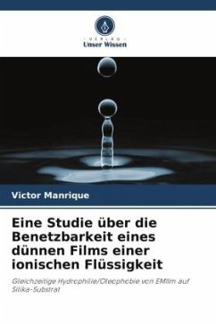 Eine Studie über die Benetzbarkeit eines dünnen Films einer ionischen Flüssigkeit - Manrique, Victor