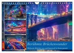 Berühmte Brückenwunder (Wandkalender 2025 DIN A4 quer), CALVENDO Monatskalender