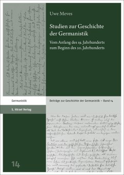 Studien zur Geschichte der Germanistik - Meves, Uwe