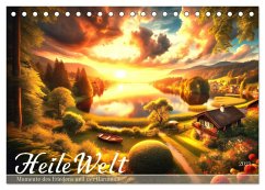 Heile Welt - Momente des Friedens und der Harmonie (Tischkalender 2025 DIN A5 quer), CALVENDO Monatskalender