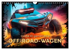 Coole KI-generierte OFF-ROAD-WAGEN (Wandkalender 2025 DIN A4 quer), CALVENDO Monatskalender