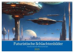 Futuristische Weltraumschlachten (Wandkalender 2025 DIN A3 quer), CALVENDO Monatskalender