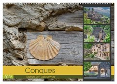 Conques ist eine wichtige Station am französischen Jakobsweg (Wandkalender 2025 DIN A2 quer), CALVENDO Monatskalender