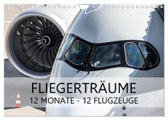 Fliegerträume: 12 Monate, 12 Flugzeuge (Wandkalender 2025 DIN A4 quer), CALVENDO Monatskalender