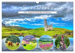 Schottland - Magische Landschaften der Highlands (Wandkalender 2025 DIN A3 quer), CALVENDO Monatskalender - Calvendo;Meyer, Dieter