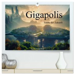 Gigapolis (hochwertiger Premium Wandkalender 2025 DIN A2 quer), Kunstdruck in Hochglanz - Calvendo;Wunderlich, Simone