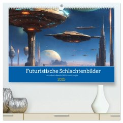 Futuristische Weltraumschlachten (hochwertiger Premium Wandkalender 2025 DIN A2 quer), Kunstdruck in Hochglanz