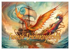 Fantasie-Drachensegelschiffe (Wandkalender 2025 DIN A2 quer), CALVENDO Monatskalender - Calvendo;Djeric, Dusanka