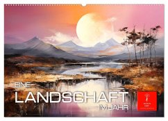 Eine Landschaft im Jahr (Wandkalender 2025 DIN A2 quer), CALVENDO Monatskalender