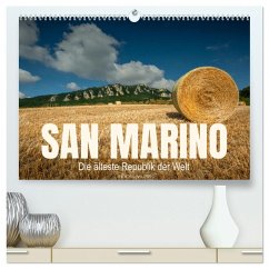 San Marino Die älteste Republik der Welt (hochwertiger Premium Wandkalender 2025 DIN A2 quer), Kunstdruck in Hochglanz - Calvendo;Photostravellers