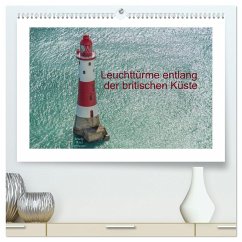 Leuchttürme entlang der britischen Küste (hochwertiger Premium Wandkalender 2025 DIN A2 quer), Kunstdruck in Hochglanz